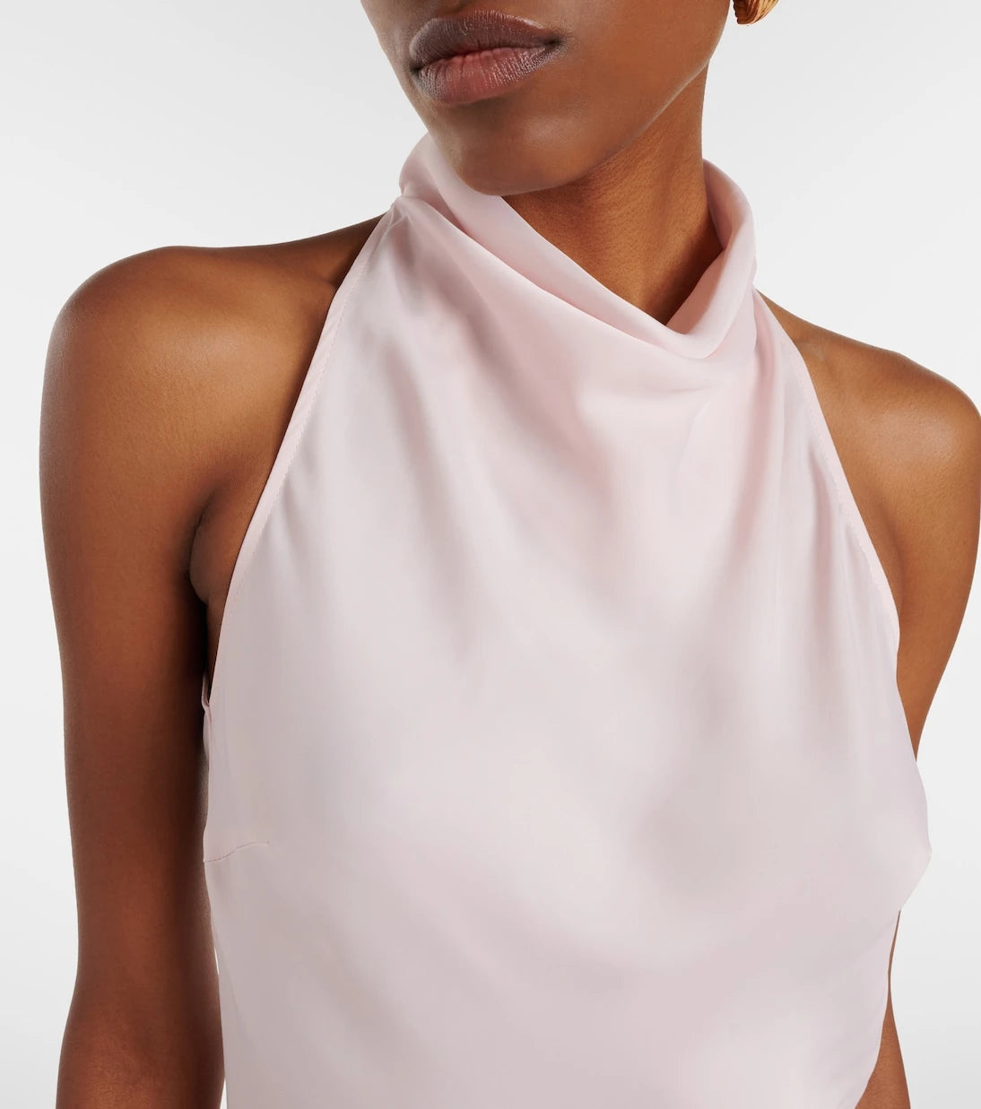 Rotate - Halterneck satin gown