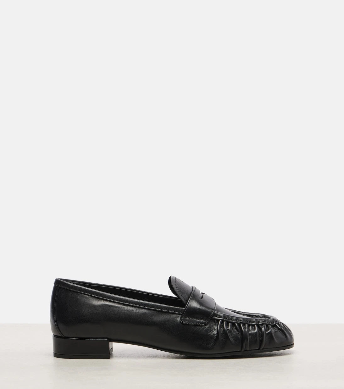 Prada - Leather penny loafers