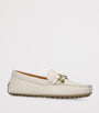 Ivory Leather City Gommino Driving Shoes