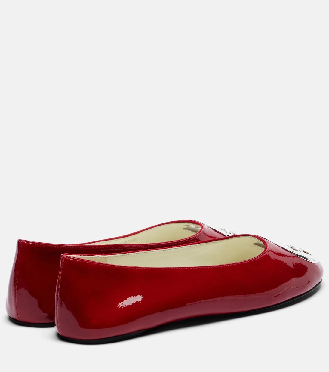 Tory Burch - Reva embellished patent leather ballet flats