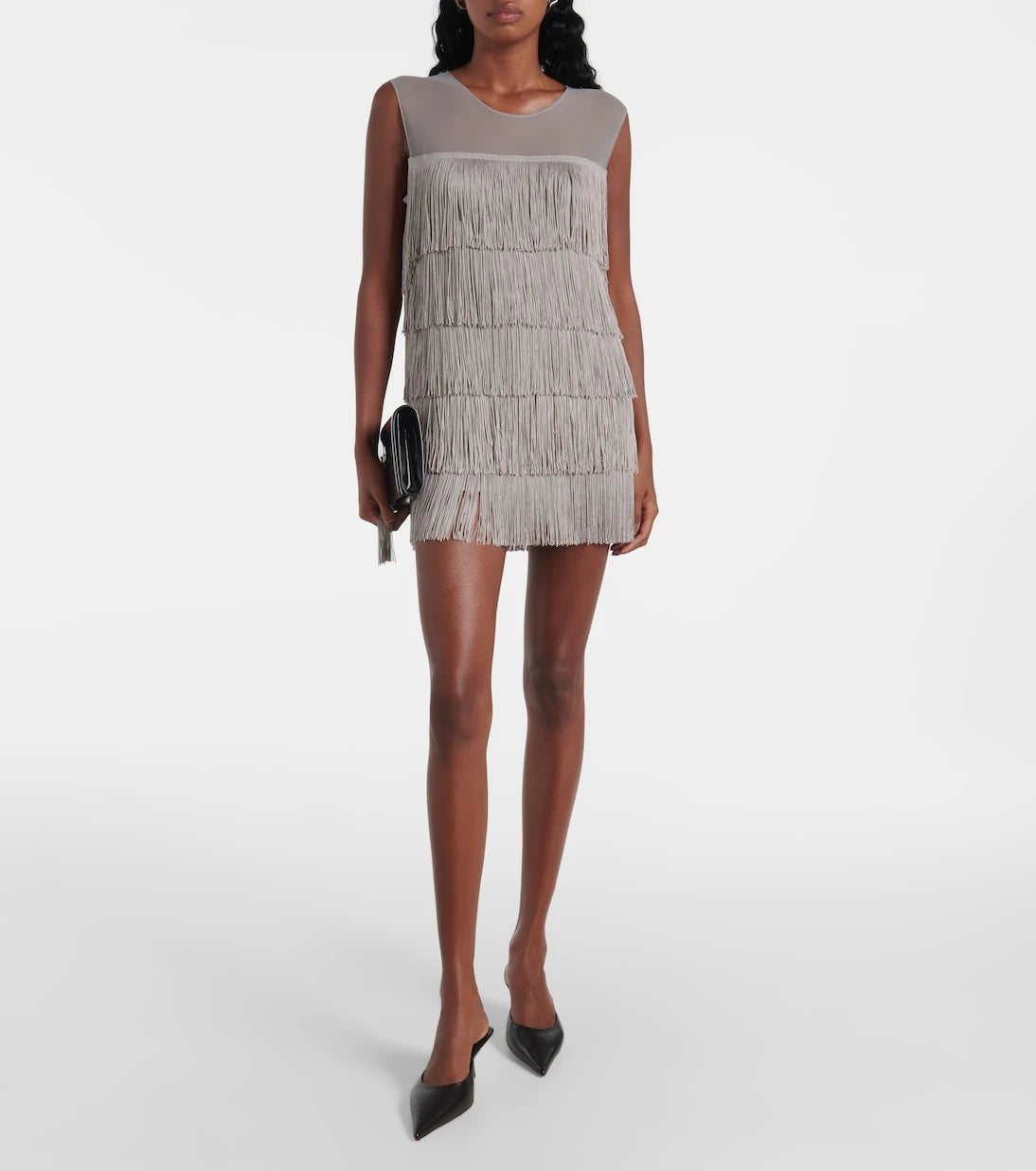 Norma Kamali - Pickleball fringed minidress