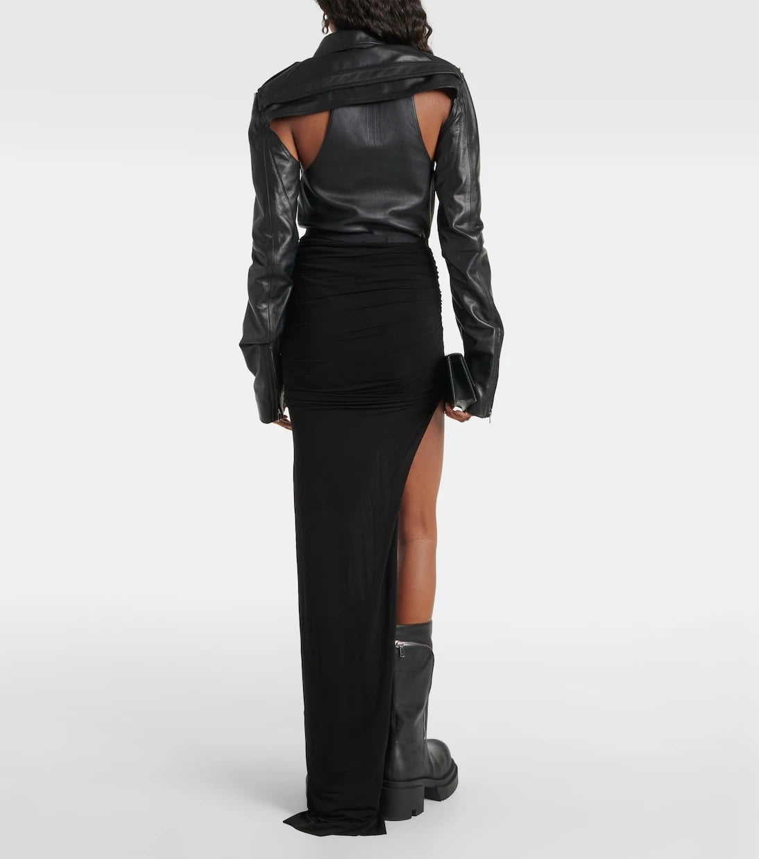 Rick Owens - Edfu ruched maxi skirt