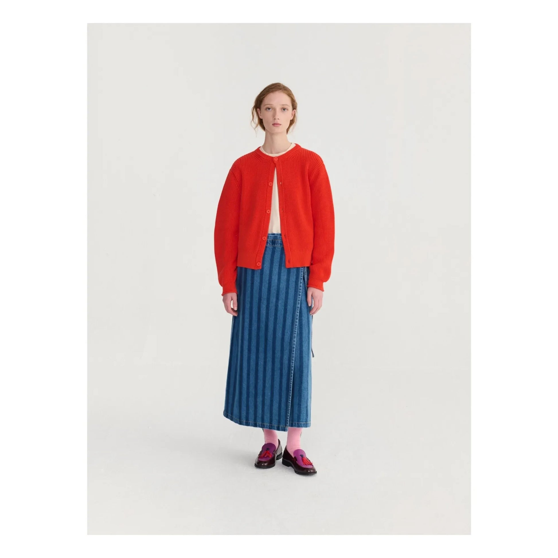 Bobo Choses - Denim organic cotton skirt | Blue