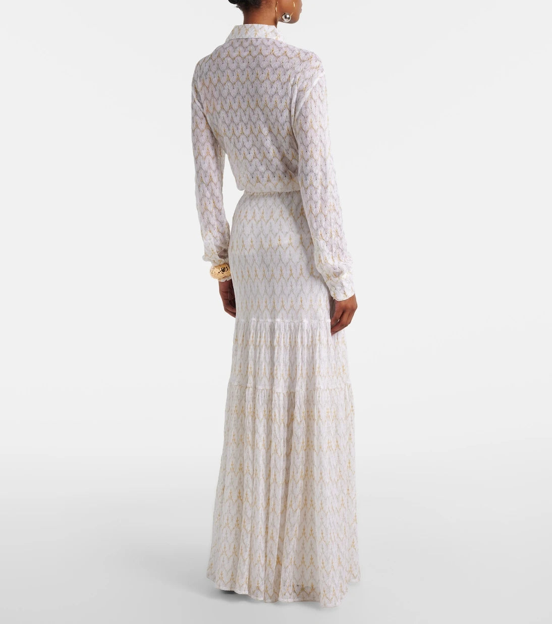 Missoni - تنورة ماكسي لاميه