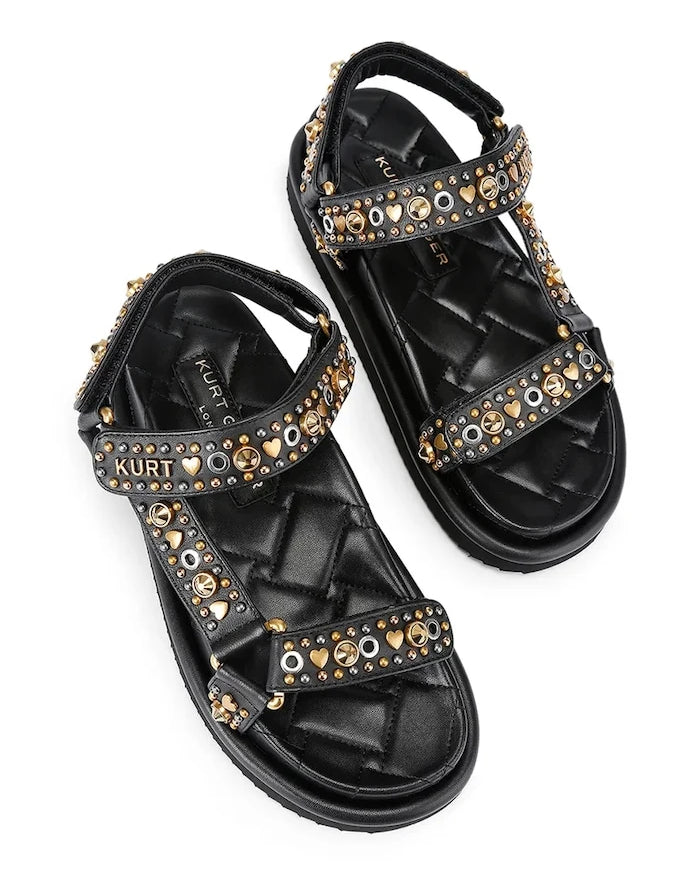 Kurt Geiger London kadın deri sandalet Orson Sandal