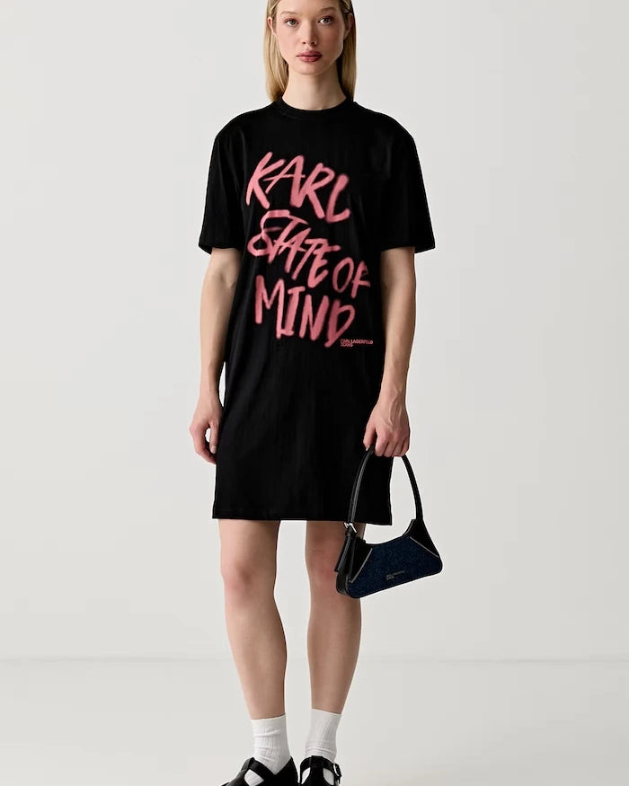 Karl Lagerfeld Jeans pamuk elbise