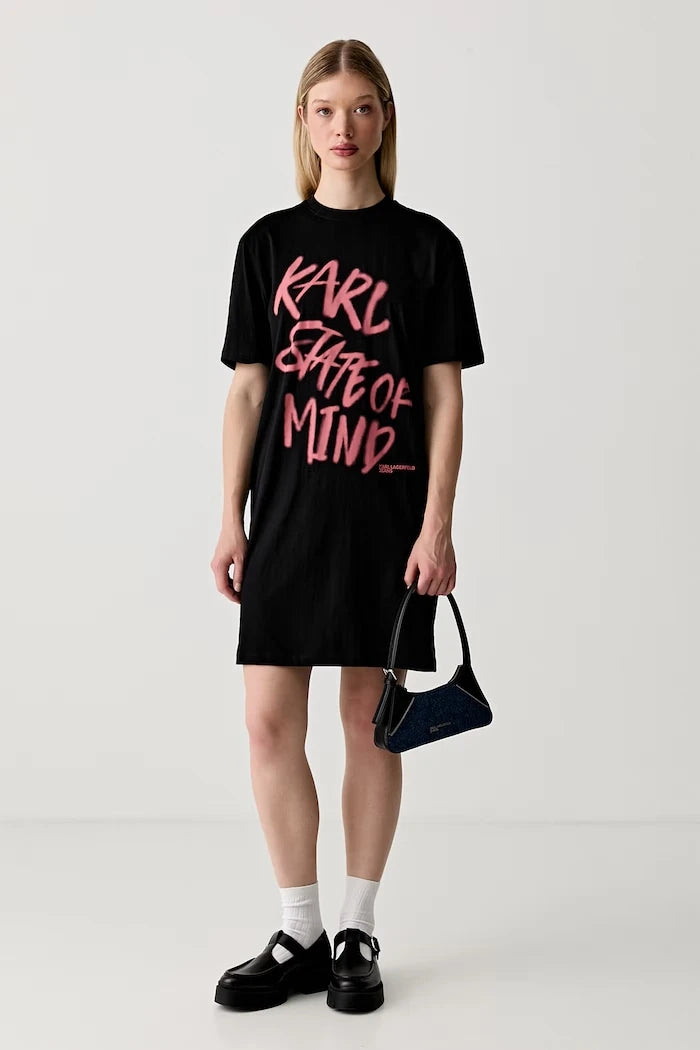 Karl Lagerfeld Jeans рокля от памук