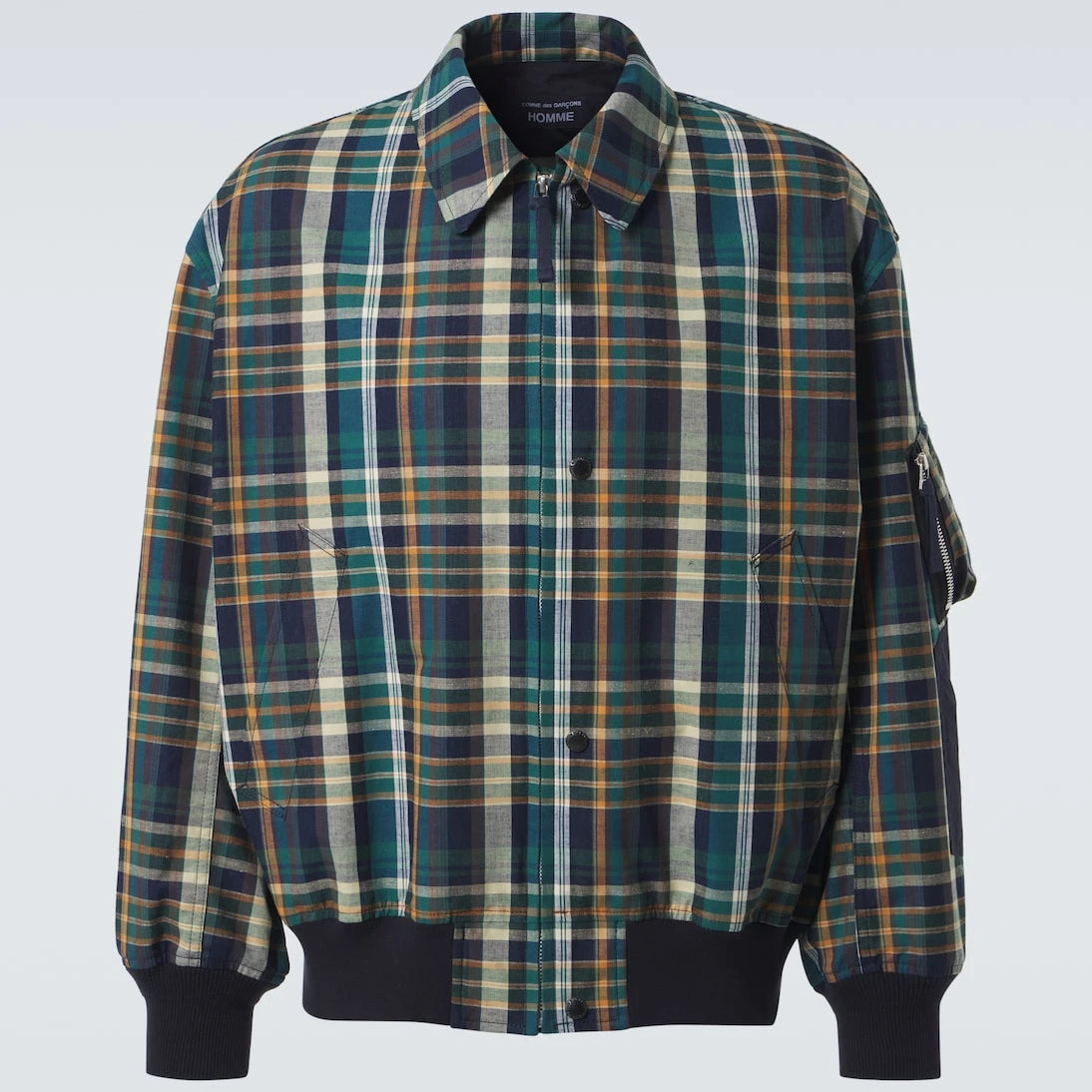 Comme des Garçons Homme - Checked cotton and linen blouson