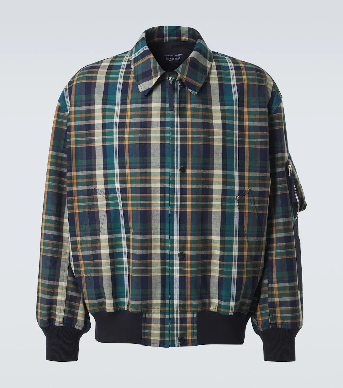 Comme des Garçons Homme - Checked cotton and linen blouson