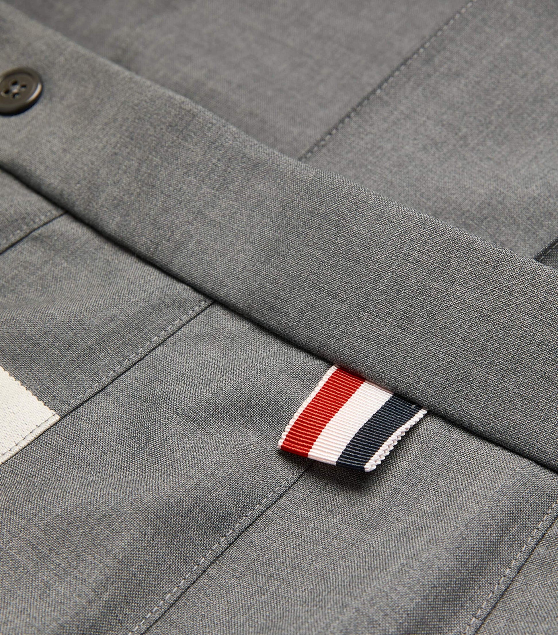 Thom Browne Grey Pleated Midi Skirt