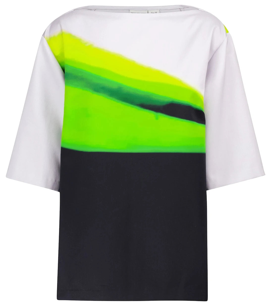 Dries Van Noten - Striped cotton satin top