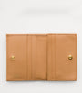 Neutral Small Saffiano Leather Wallet