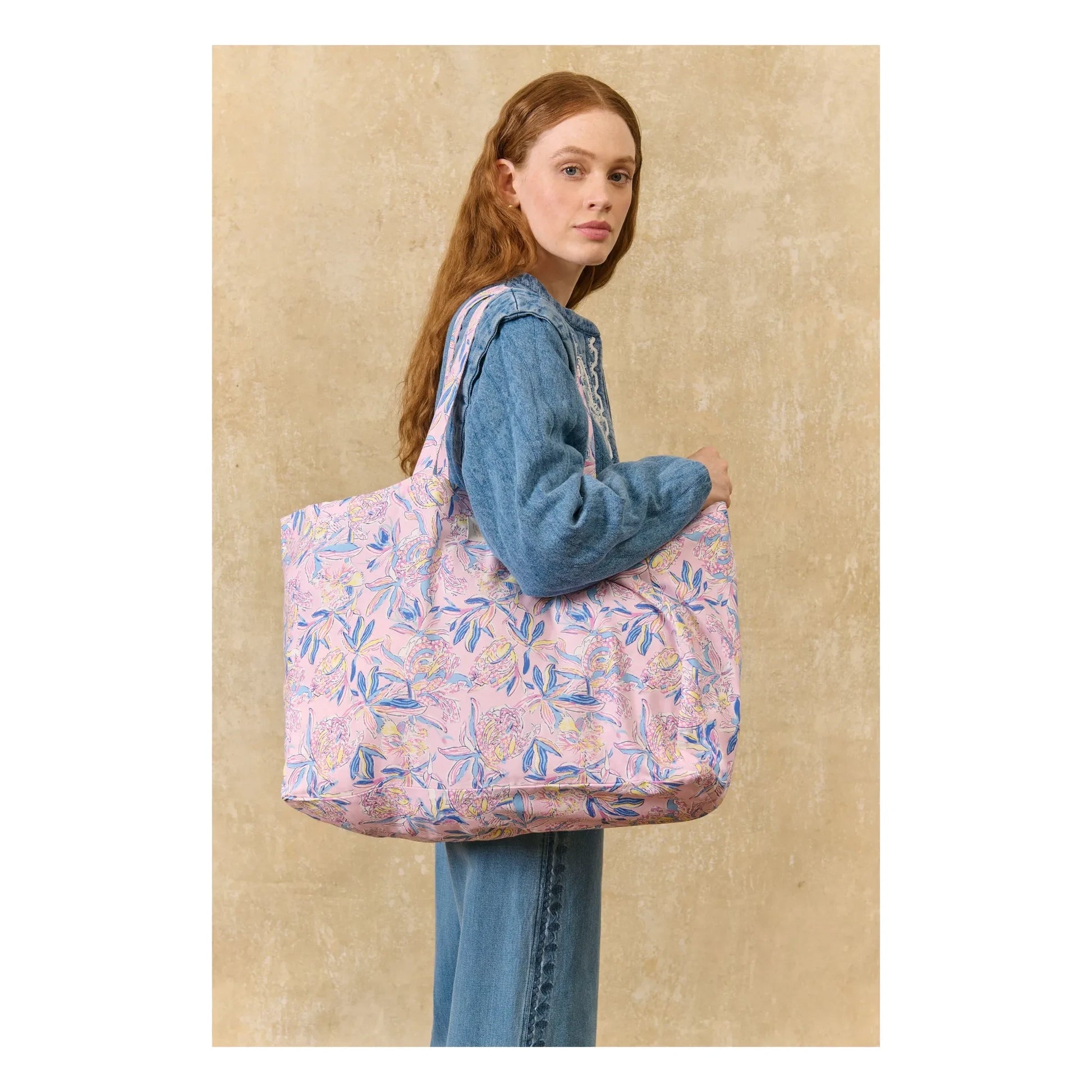 Louise Misha - Tote Bag Beverly Coton | Powder pink
