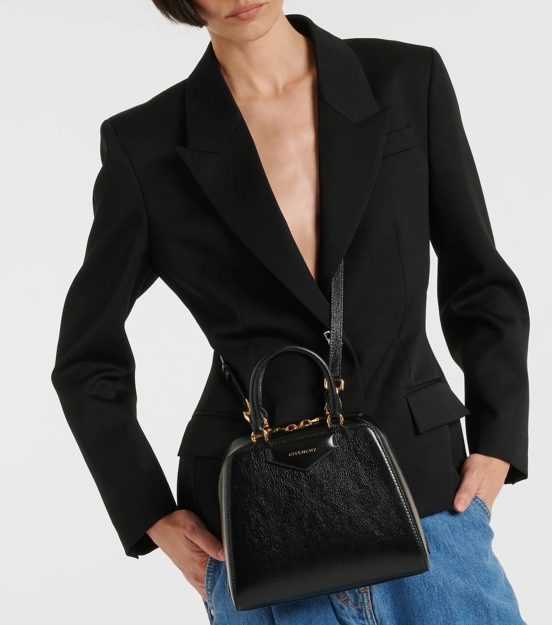 Givenchy - Antigona Cube Mini leather tote bag