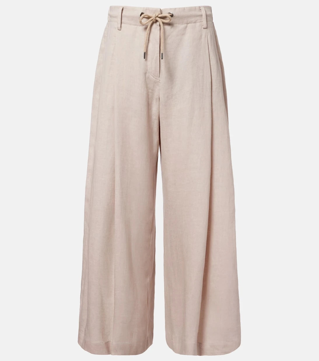 Brunello Cucinelli - Linen wide-leg pants
