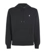 Black Cotton Polo Pony Hoodie