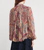 Etro Multi Sheer-Silk Paisley Blouse