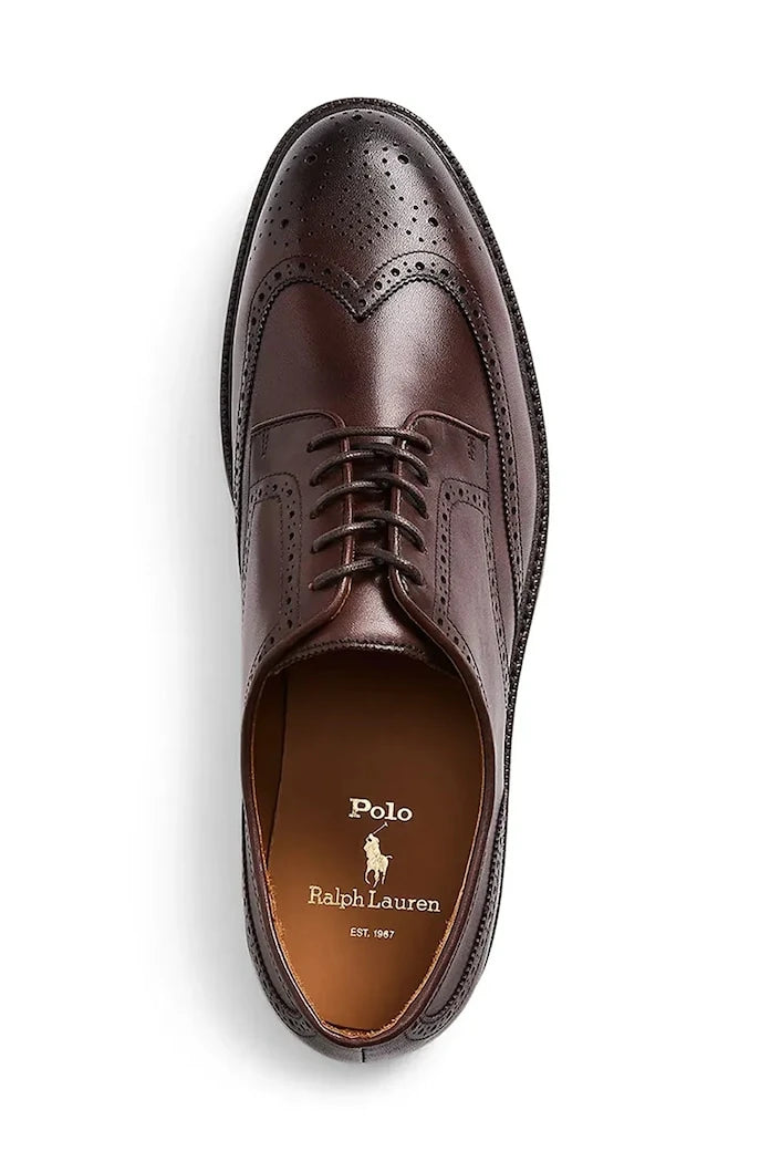 Кожени половинки обувки Polo Ralph Lauren Asher Wgtip