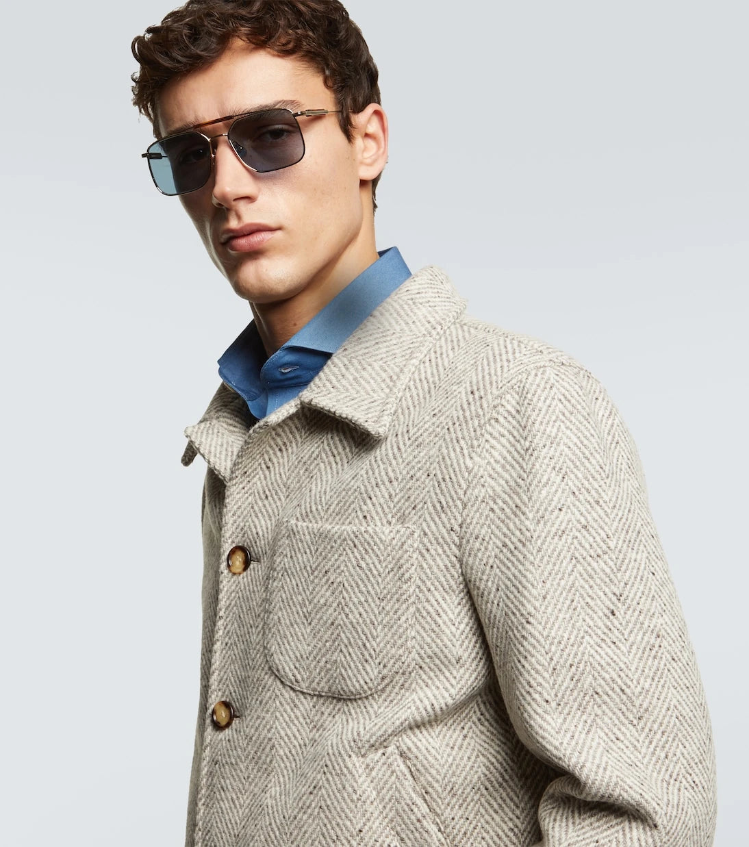 Brunello Cucinelli - Sartorial Sunset square sunglasses