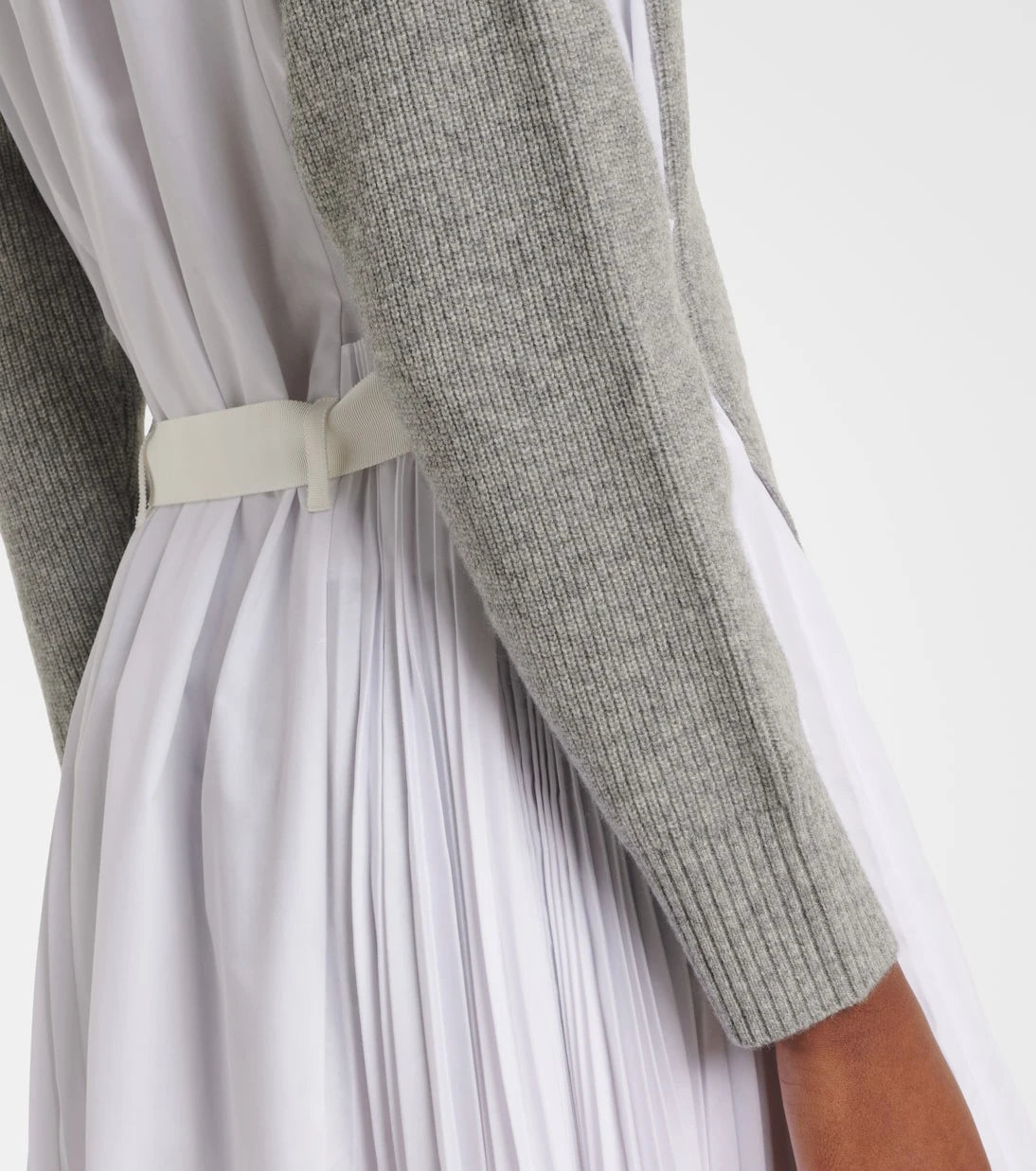 Sacai - Layered turtleneck midi dress