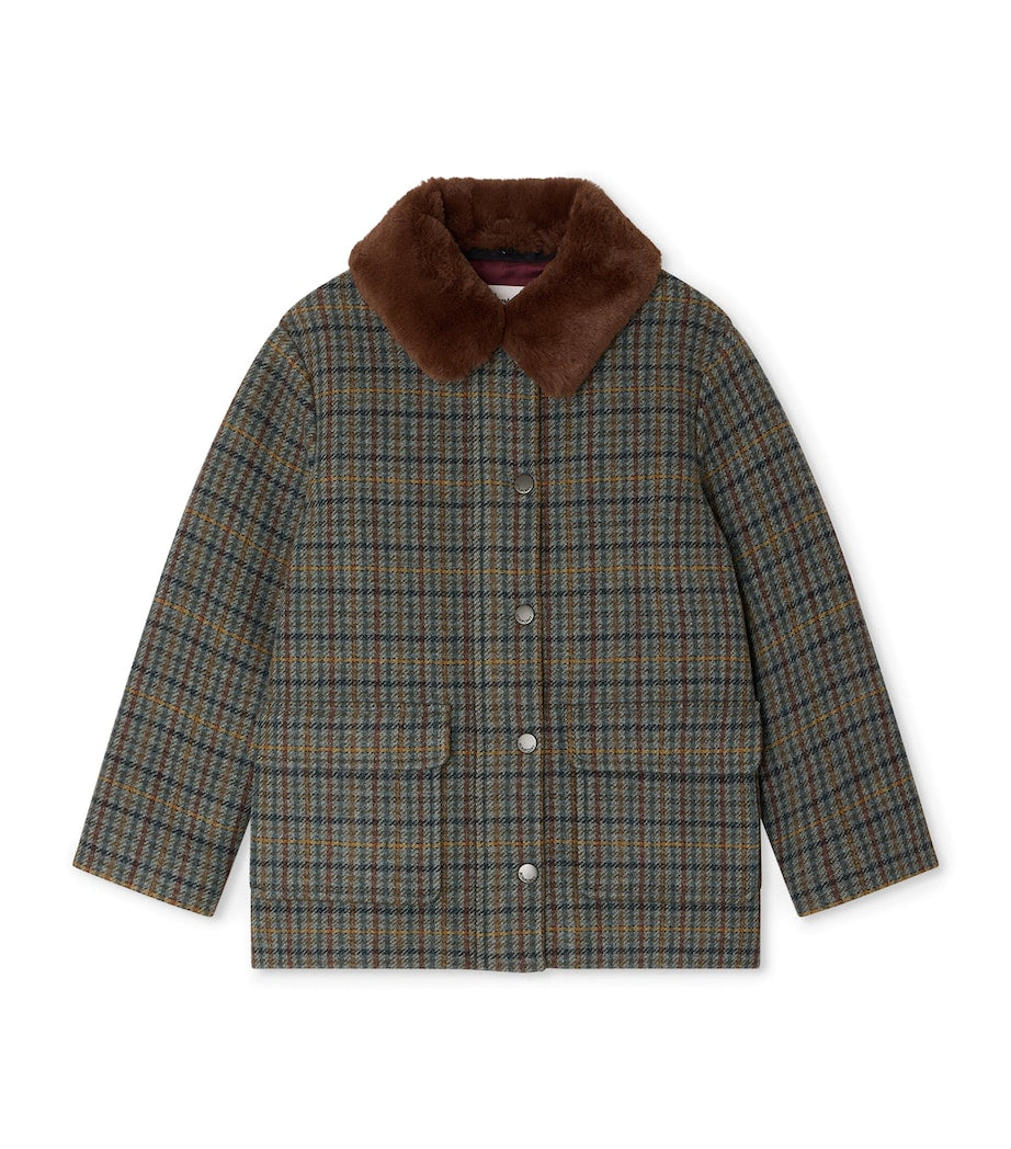 Cotton Check Coat (4-8 Years)