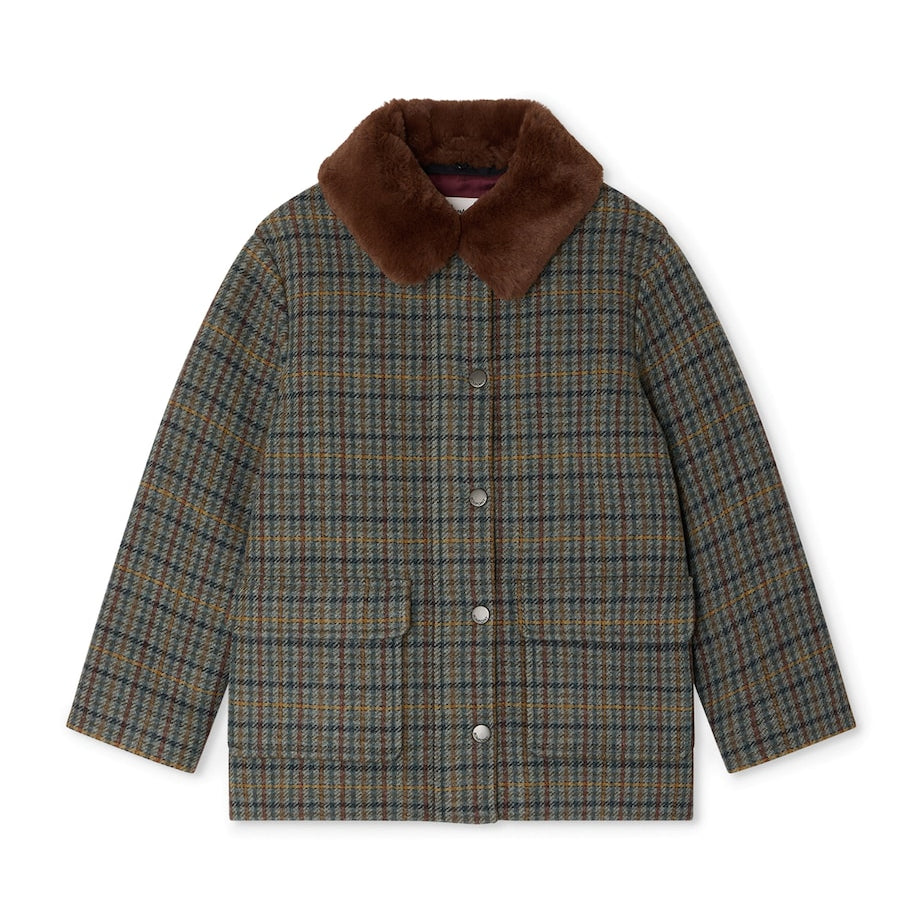 Cotton Check Coat (4-8 Years)