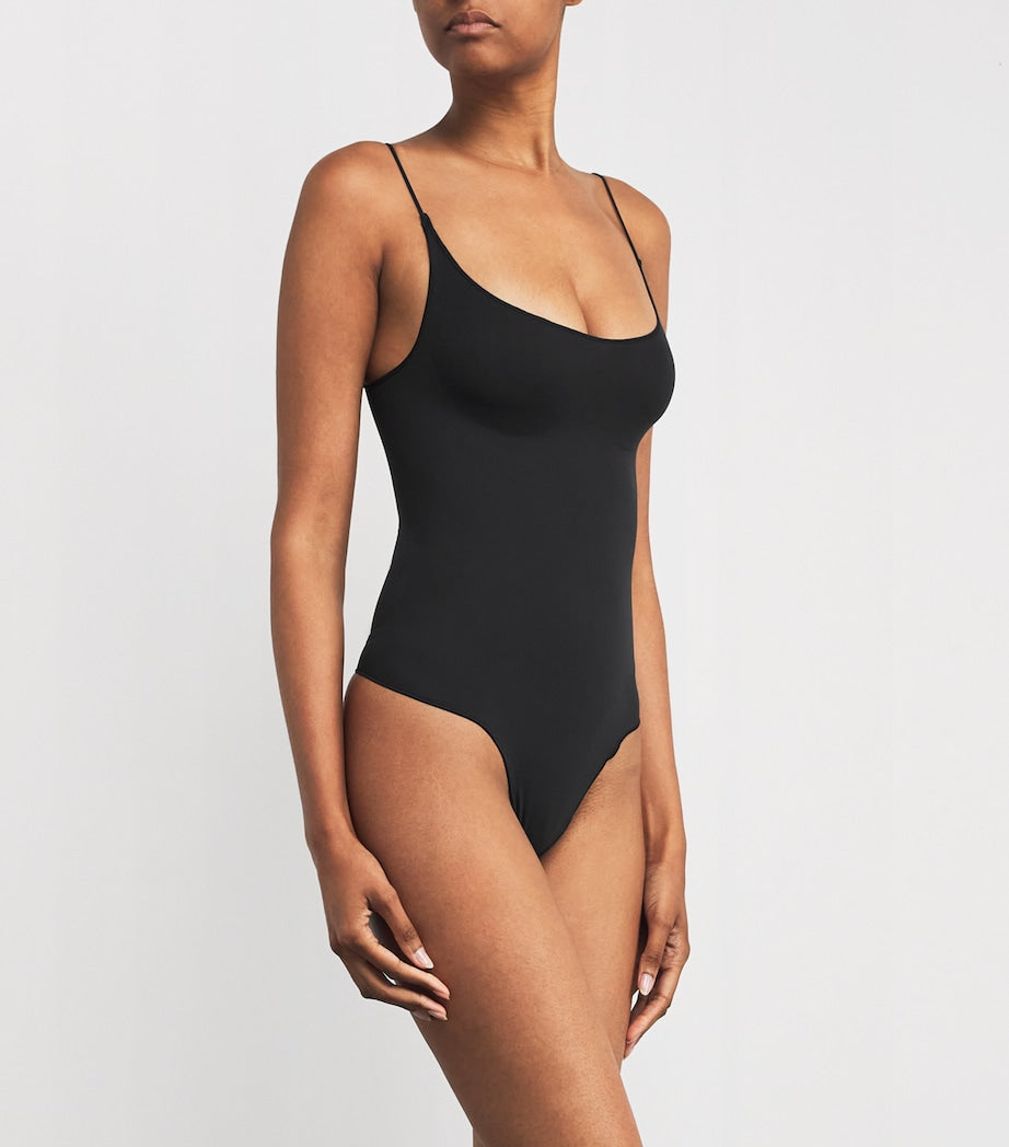 Sheer Seamless Thong Bodysuit
