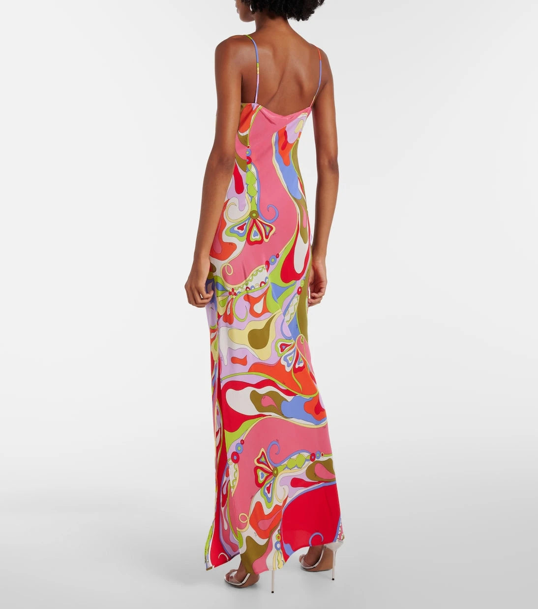 Pucci - Orchidee silk crêpe de chine maxi dress