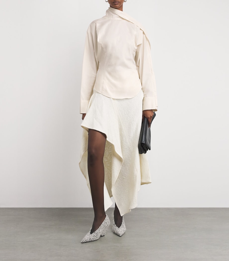 Cotton Sia Scarf Top CREMA