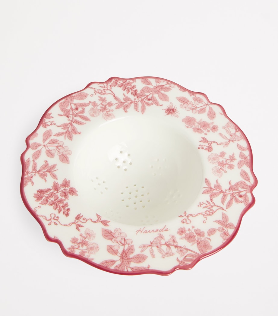 Bone China Toile Tea Strainer