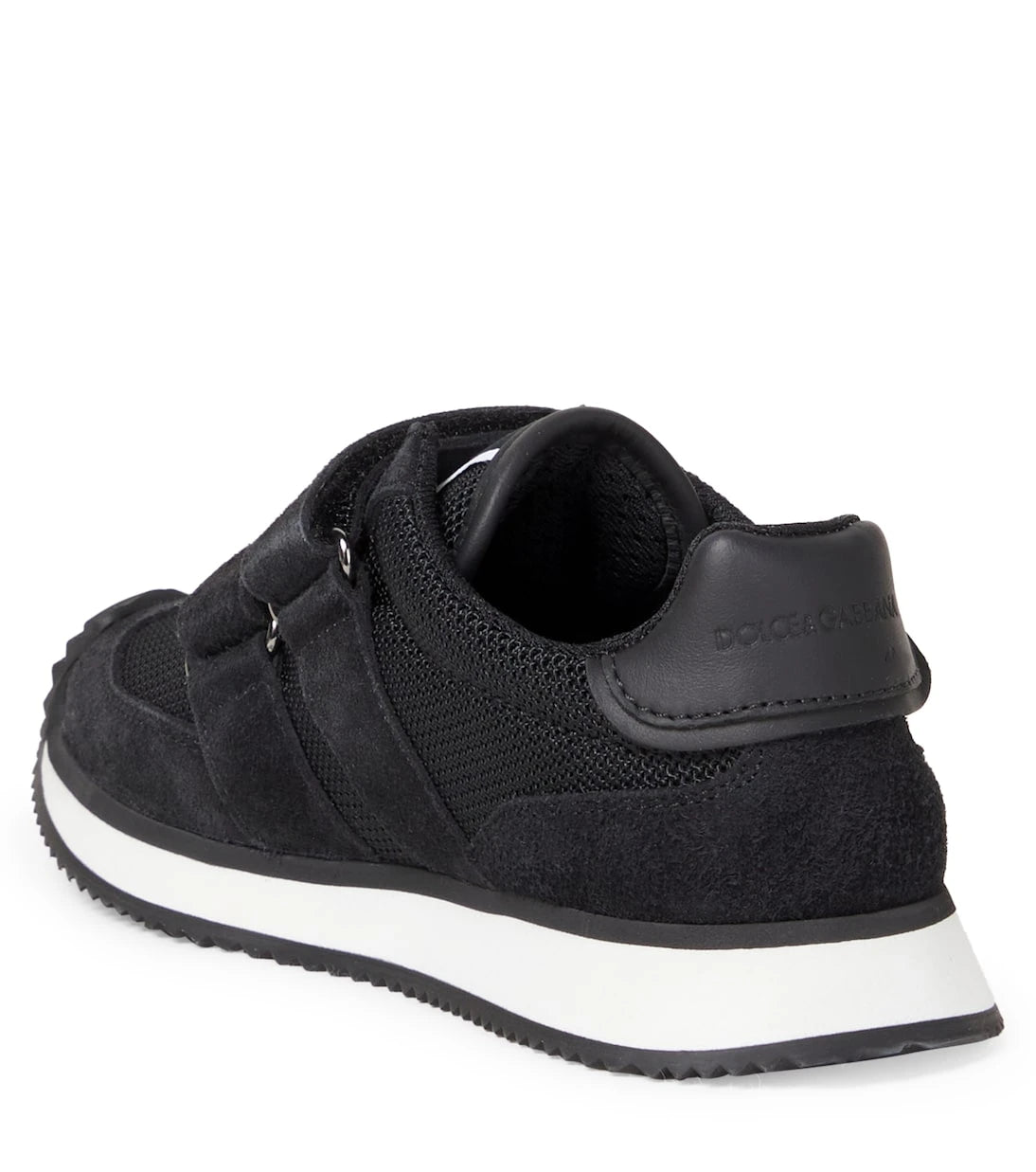 Dolce&Gabbana Kids - حذاء سنيكرز DG مزين بالجلد المدبوغ
