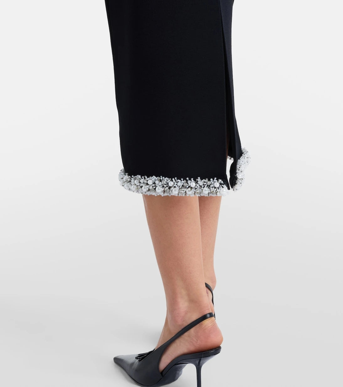 Simkhai - Idina embellished knitted pencil skirt