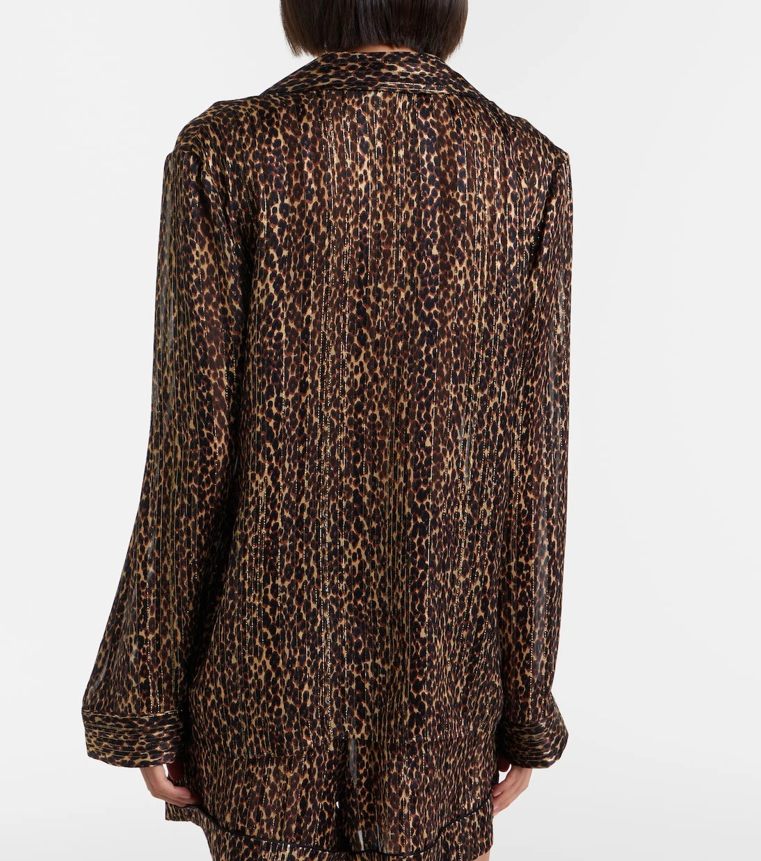 Saint Laurent - Leopard-print silk blouse