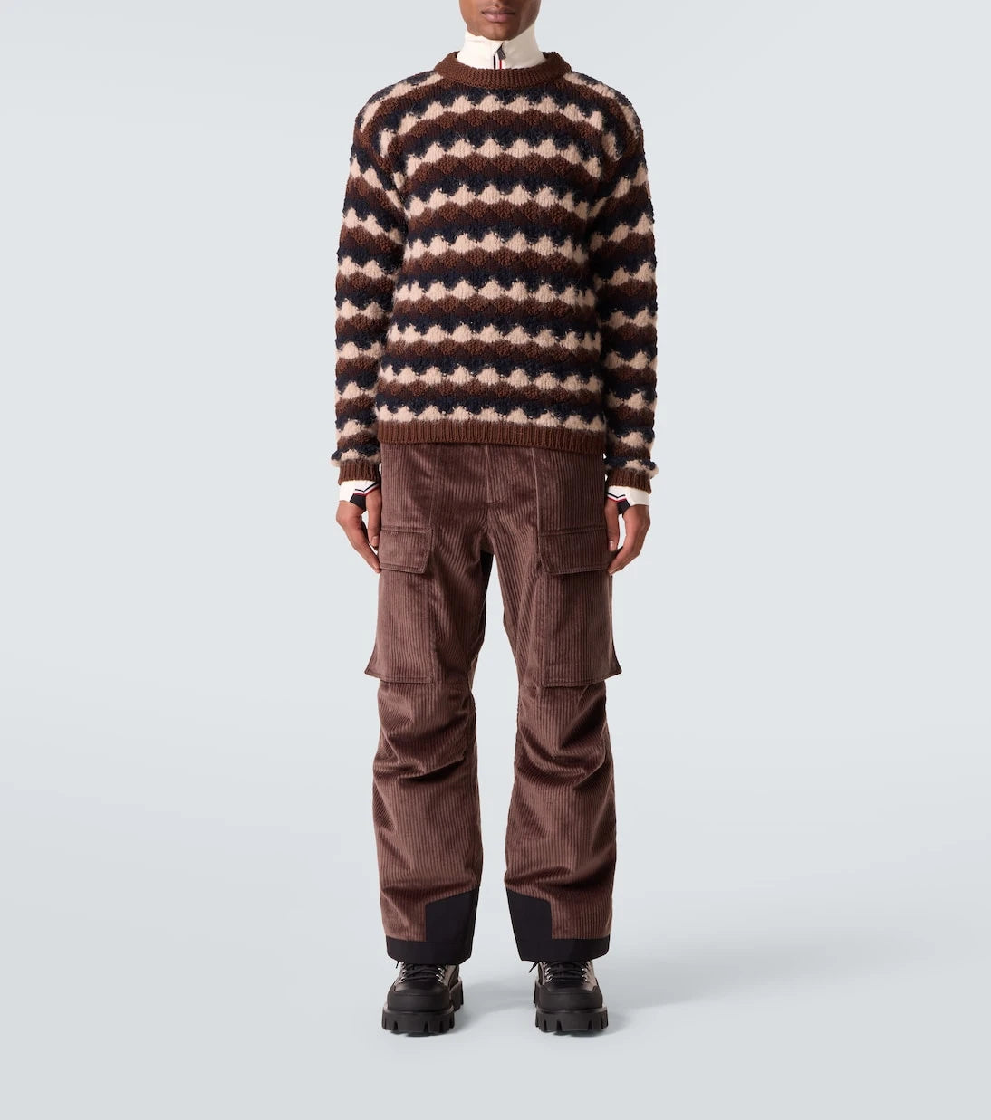 Moncler Grenoble - Striped wool and alpaca-blend sweater