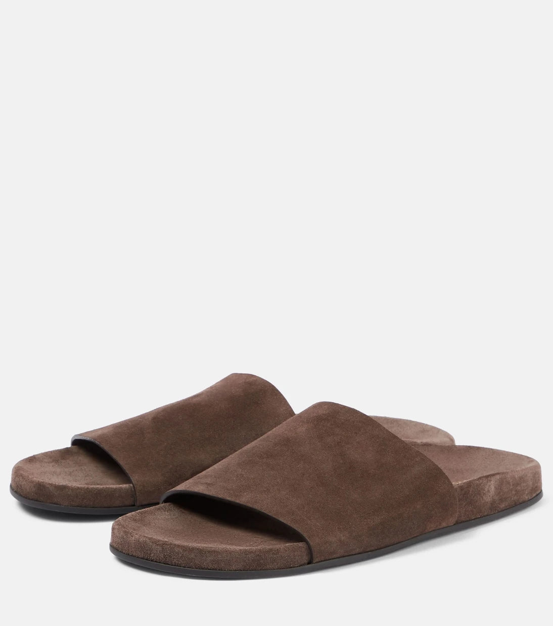 The Row - Hugh suede slides