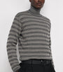 Emporio Armani Multi Virgin Wool Geometric Jacquard Sweater