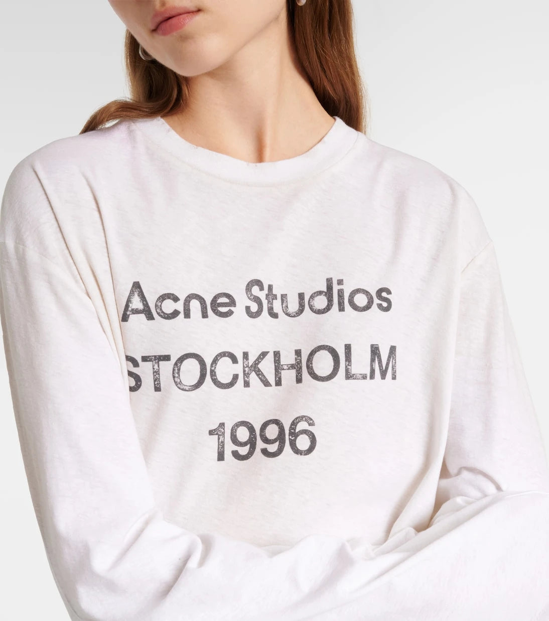 Acne Studios - Logo oversized cotton-blend T-shirt