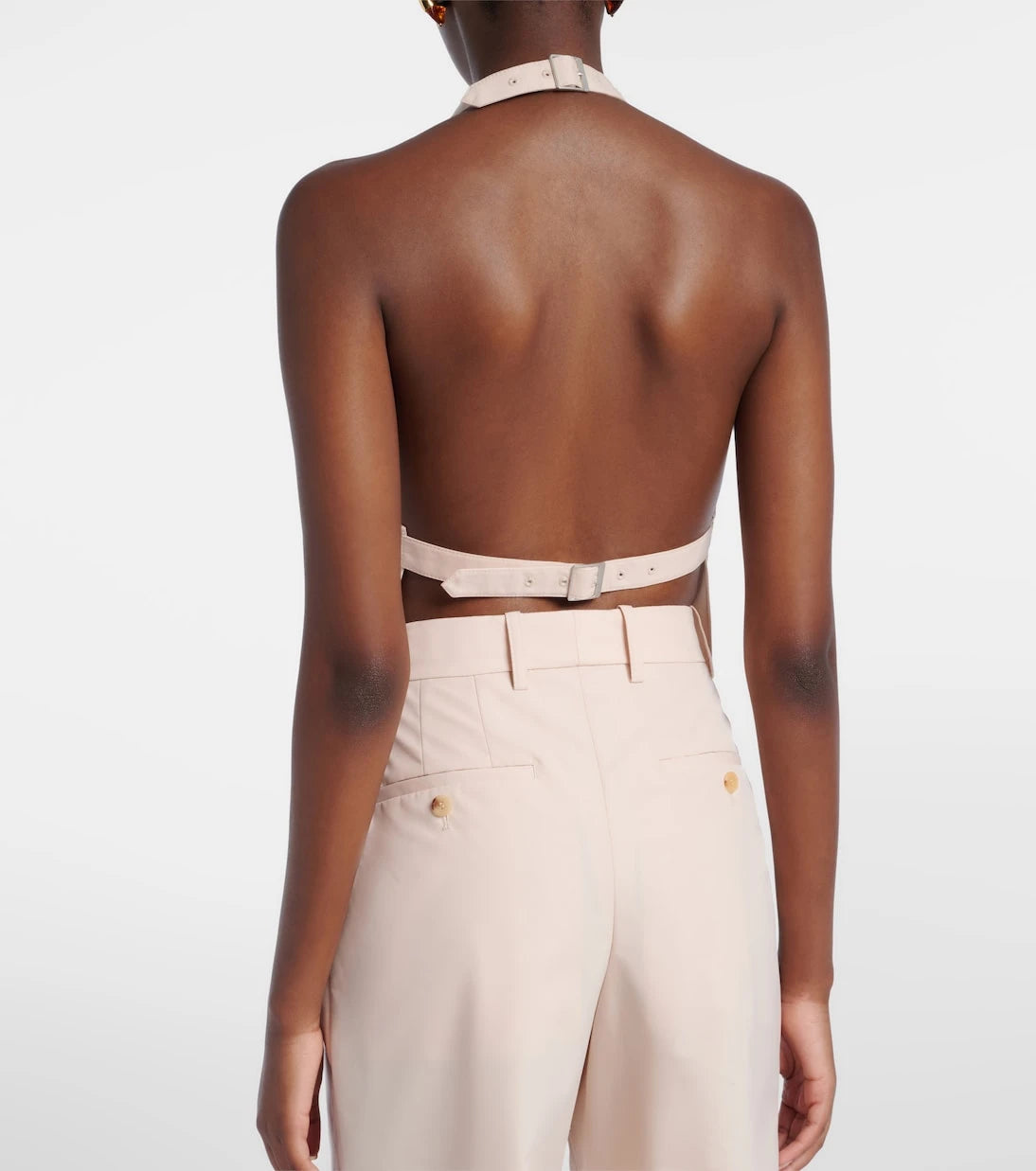 Wardrobe.NYC - Halterneck cotton-blend top