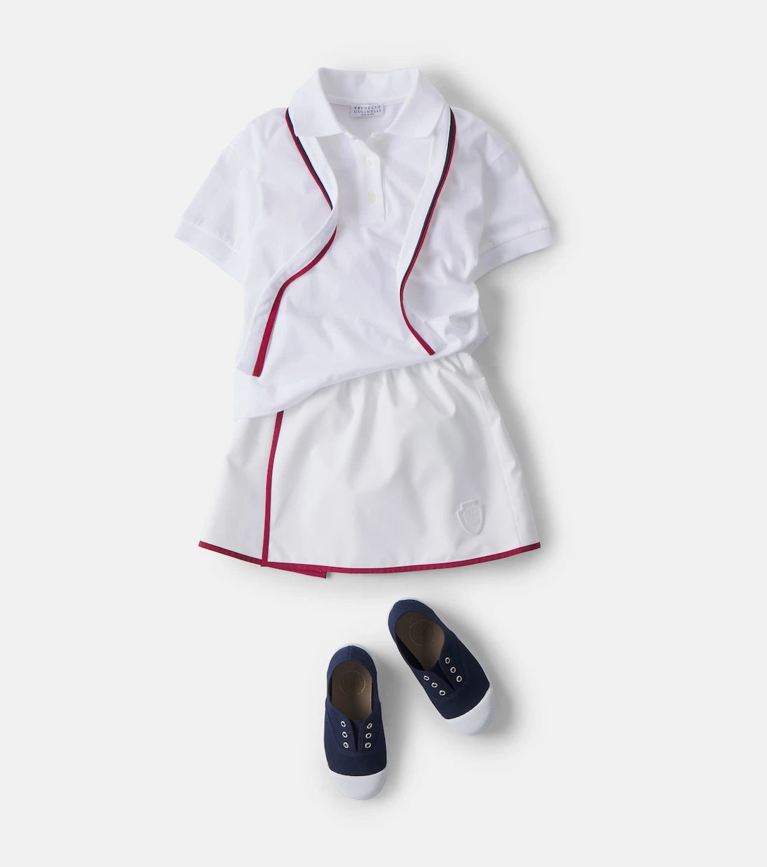 Brunello Cucinelli Kids - تنورة بشعار العلامة
