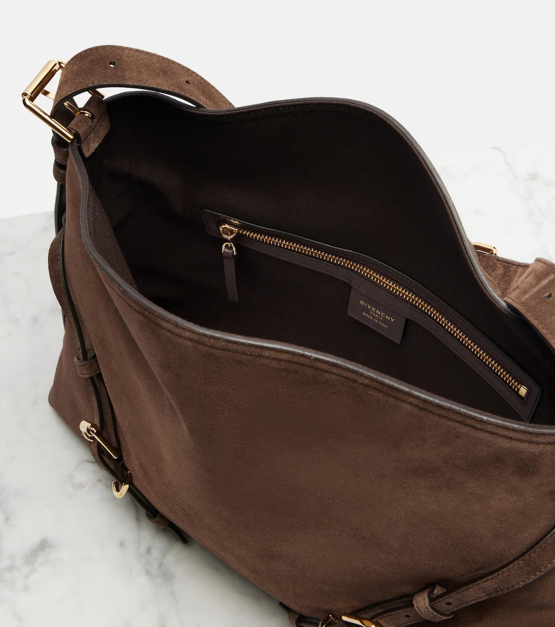 Givenchy - Voyou Medium suede shoulder bag