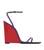 Saint Laurent Purple May Wedge Sandals 110
