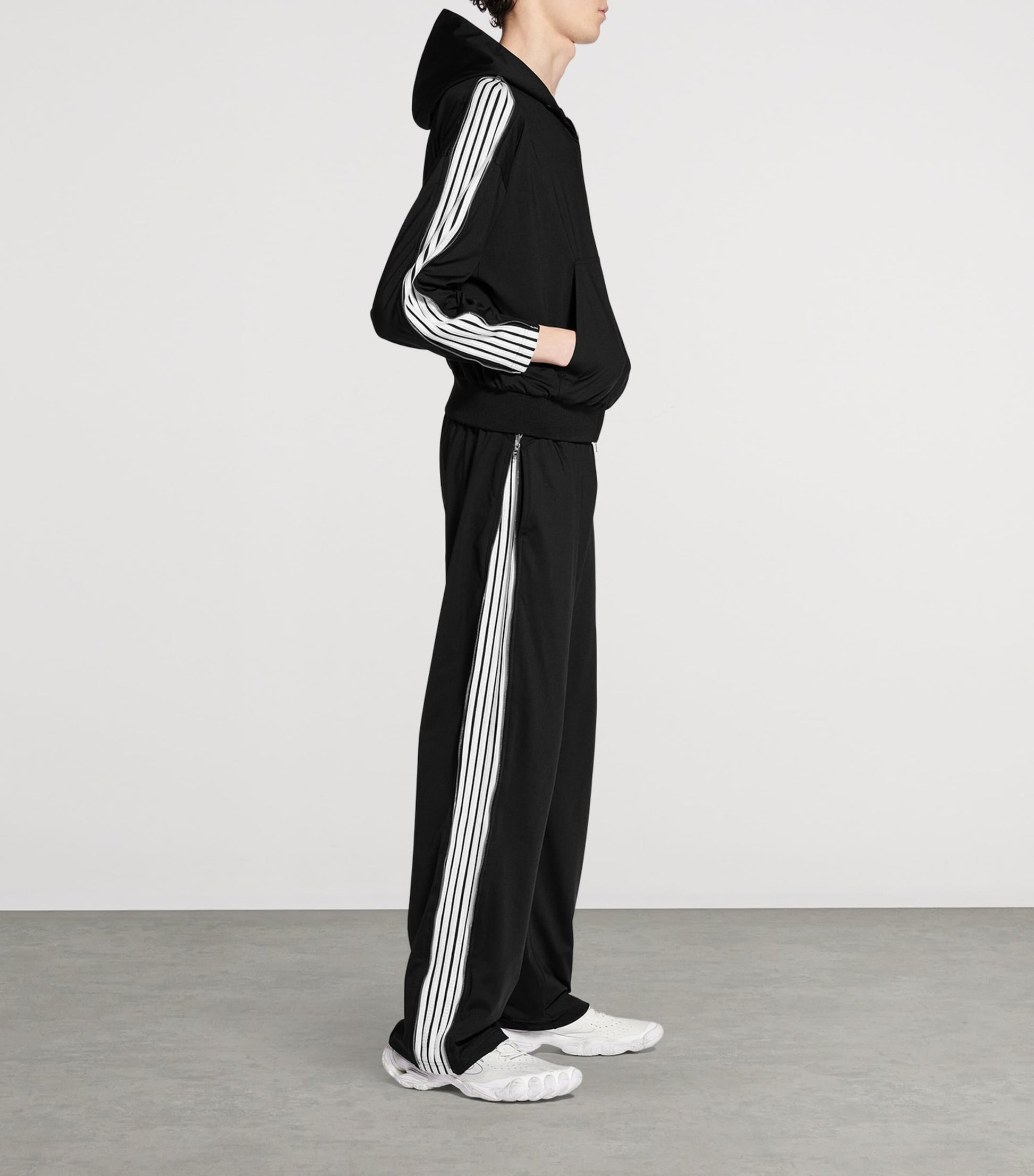 Balenciaga Black Zipped Zip-Up Hoodie