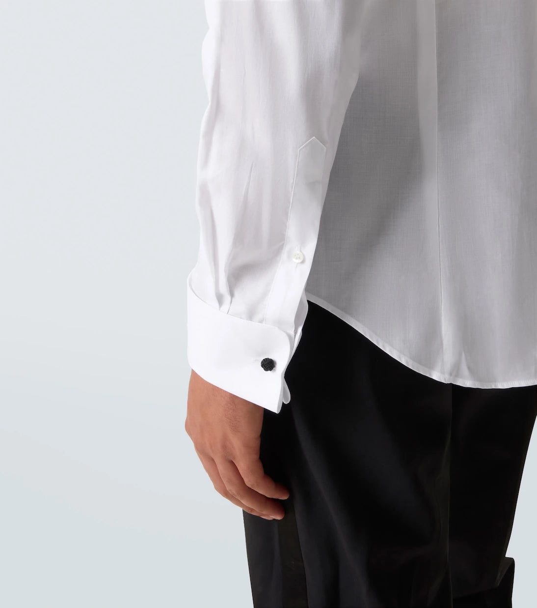 Giorgio Armani - Cotton poplin tuxedo shirt