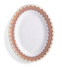 Porcelain Zigzag Oval Serving Dish (36cm)