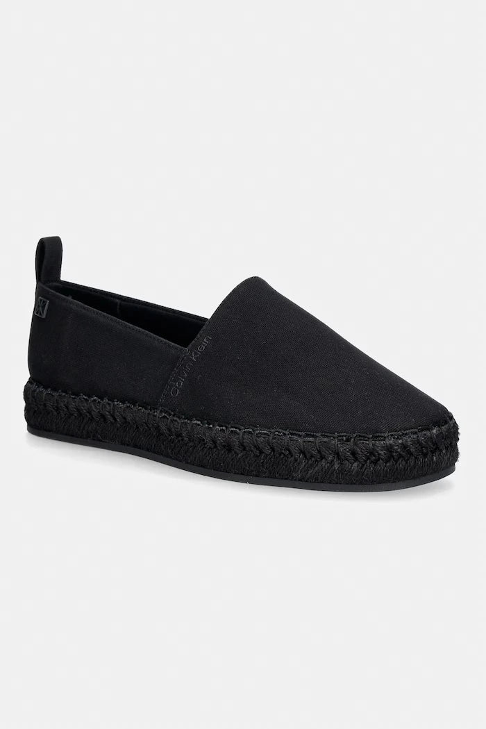 Calvin Klein Kadın Espadril OBLIQUE ESPADRILLE CANVAS