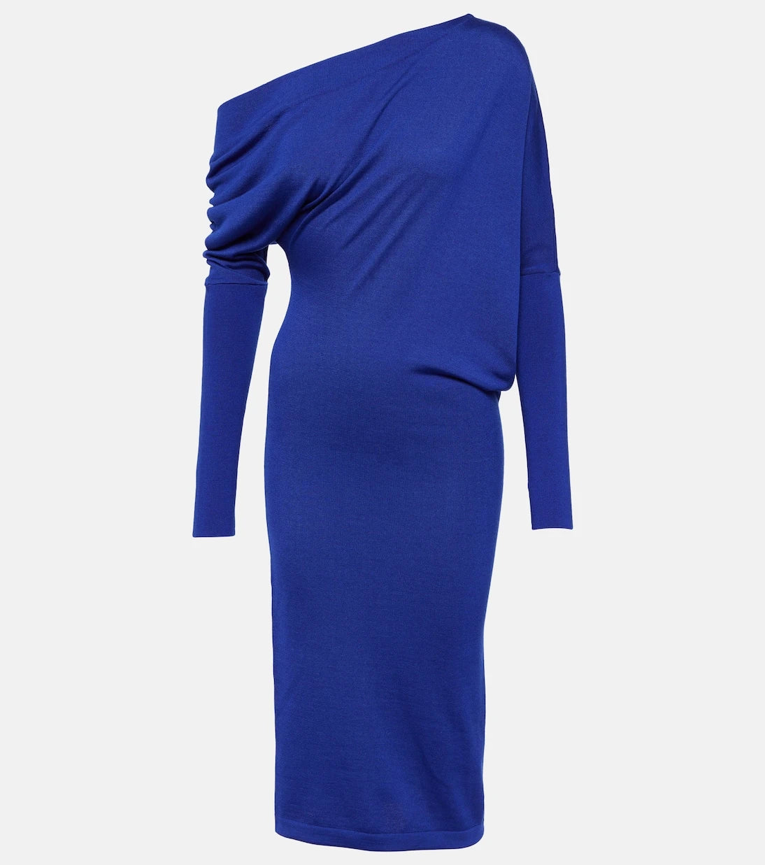 Tom Ford - Off-shoulder cashmere and silk midi dress