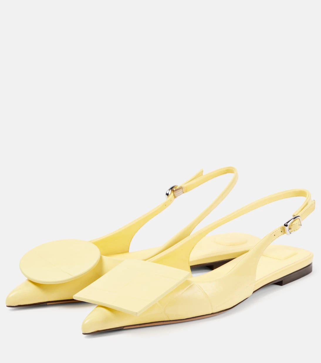 Jacquemus - Les Slingbacks Duelo leather ballet flats