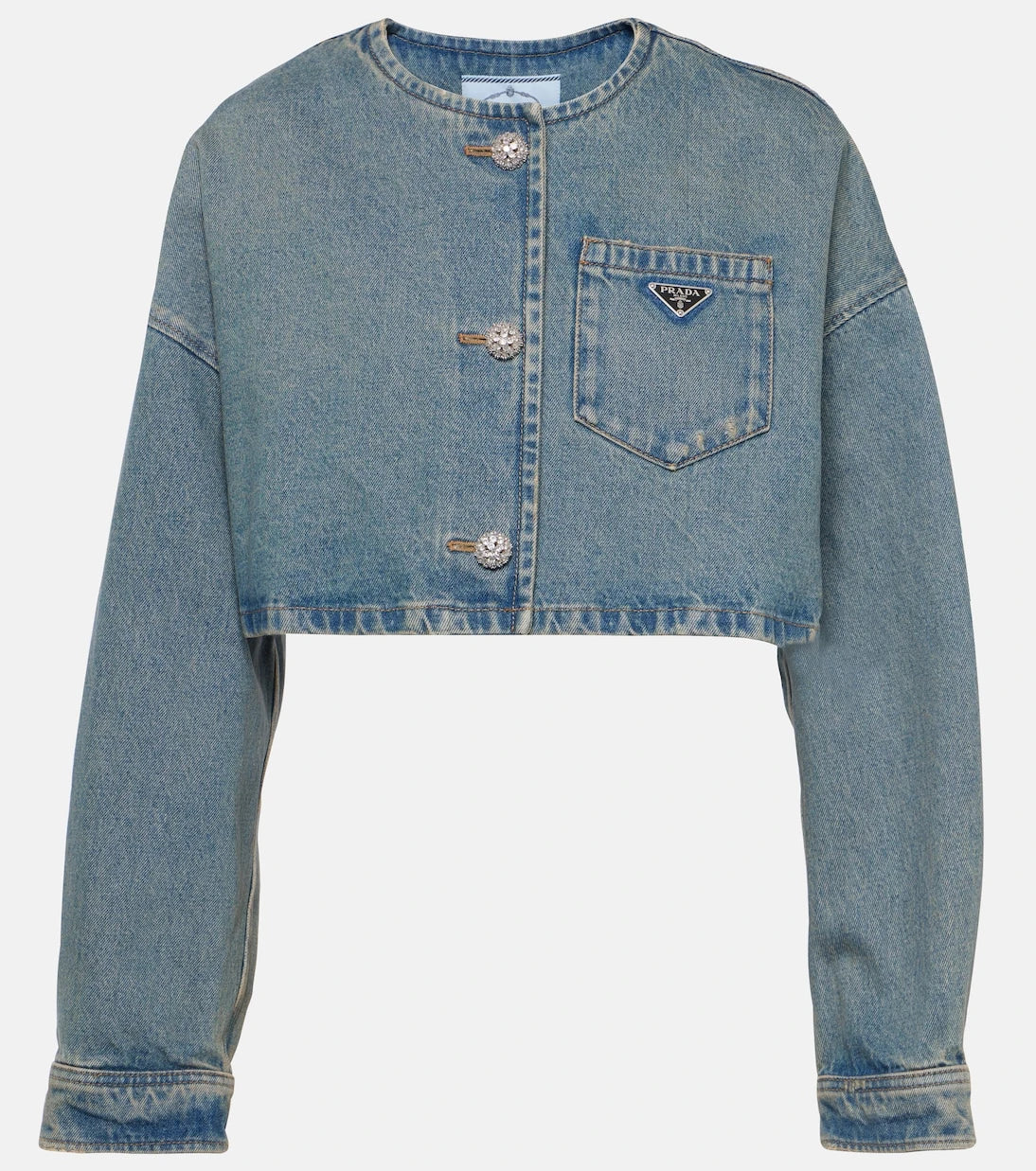 Prada - Cropped denim jacket