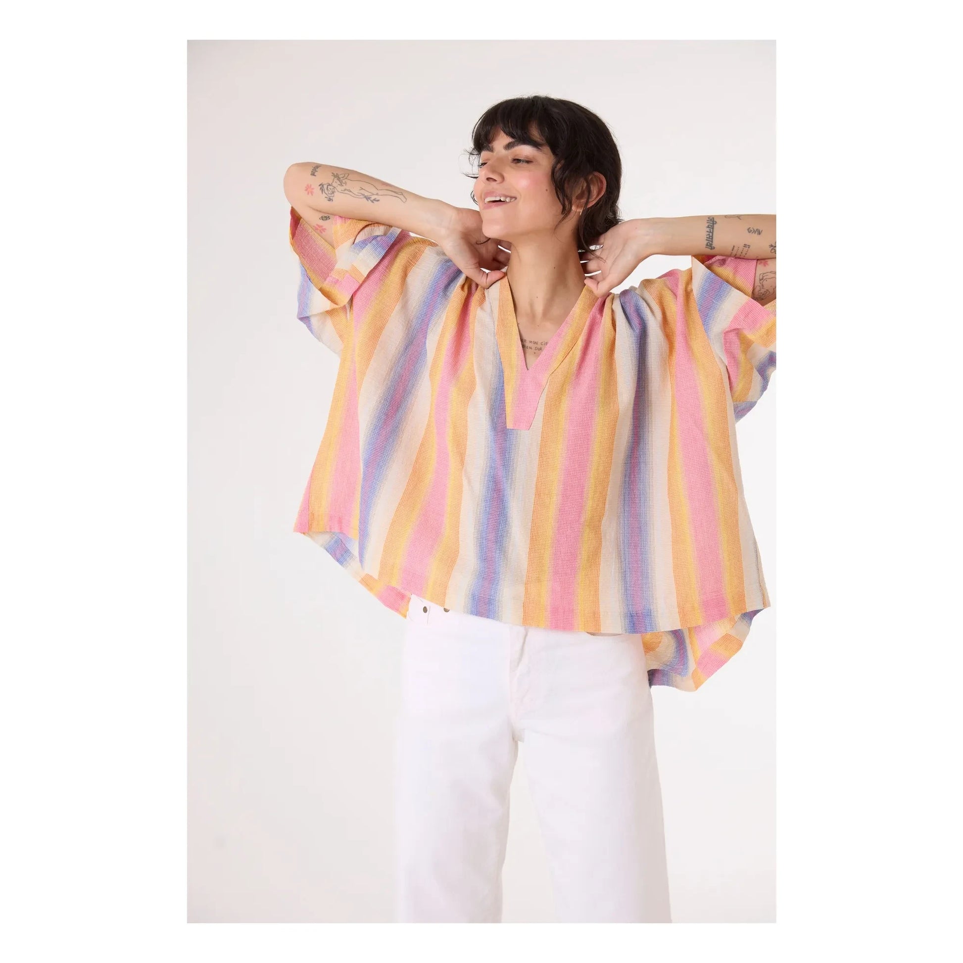 Sacrécoeur - Eline Brasilia blouse | Orange