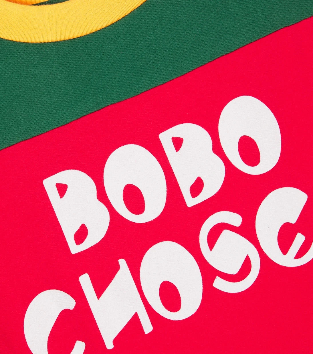 Bobo Choses - تي شيرت قطني بألوان متباينة مع شعار
